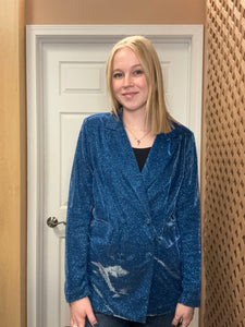 Blue Shimmer Blazer