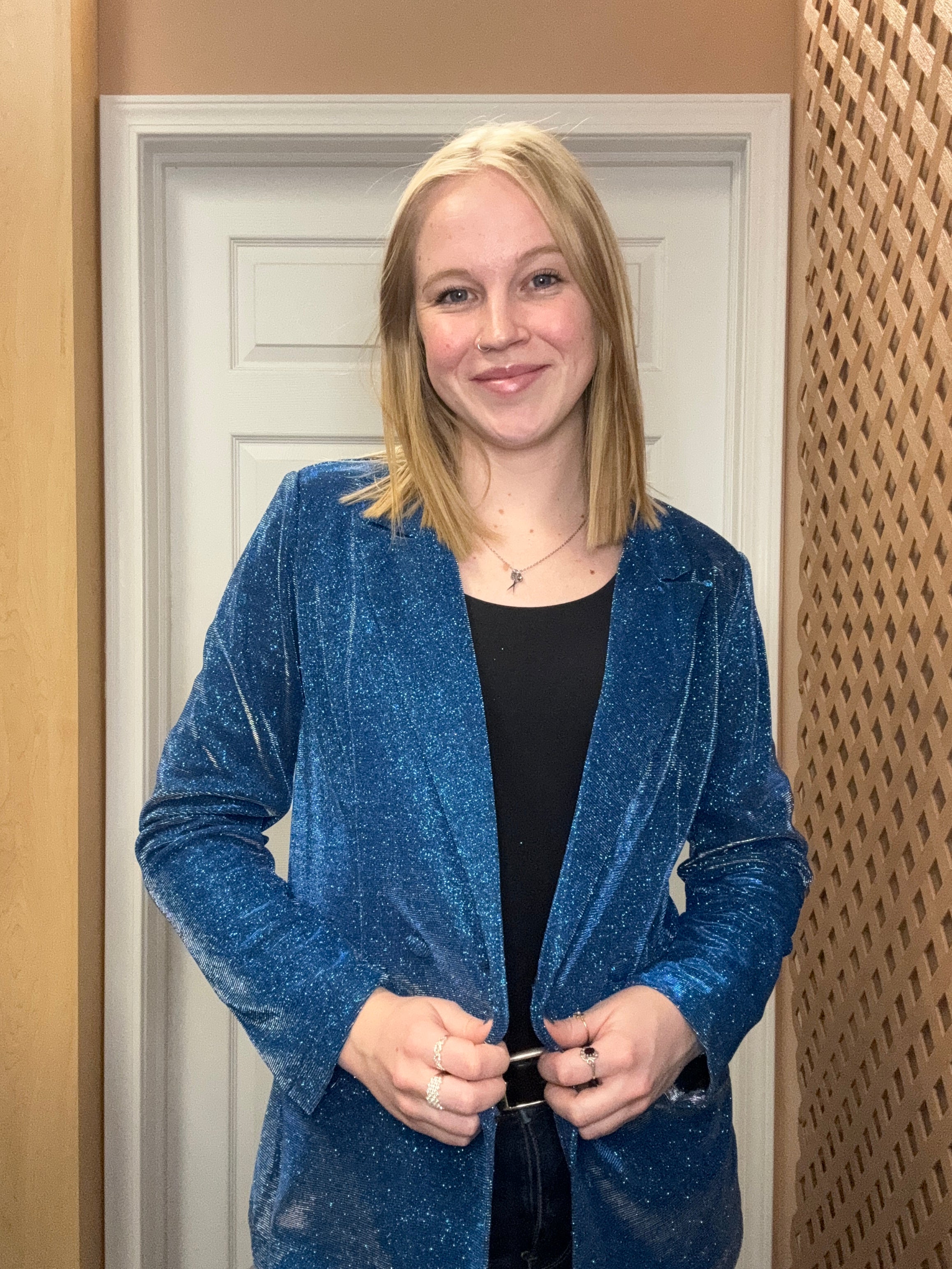 Blue Shimmer Blazer