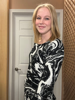 Load image into Gallery viewer, Black/White Marble Sweater
