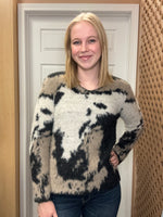 Load image into Gallery viewer, Short Hair Brown/Grey Sweater
