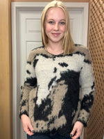 Load image into Gallery viewer, Short Hair Brown/Grey Sweater

