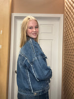 Load image into Gallery viewer, Denim Jacket with Studs
