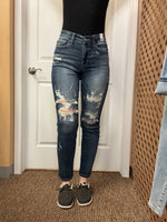 Load image into Gallery viewer, Distressed Boyfriend Cuff Jeans
