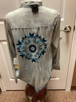 Load image into Gallery viewer, Denim button up shirt
