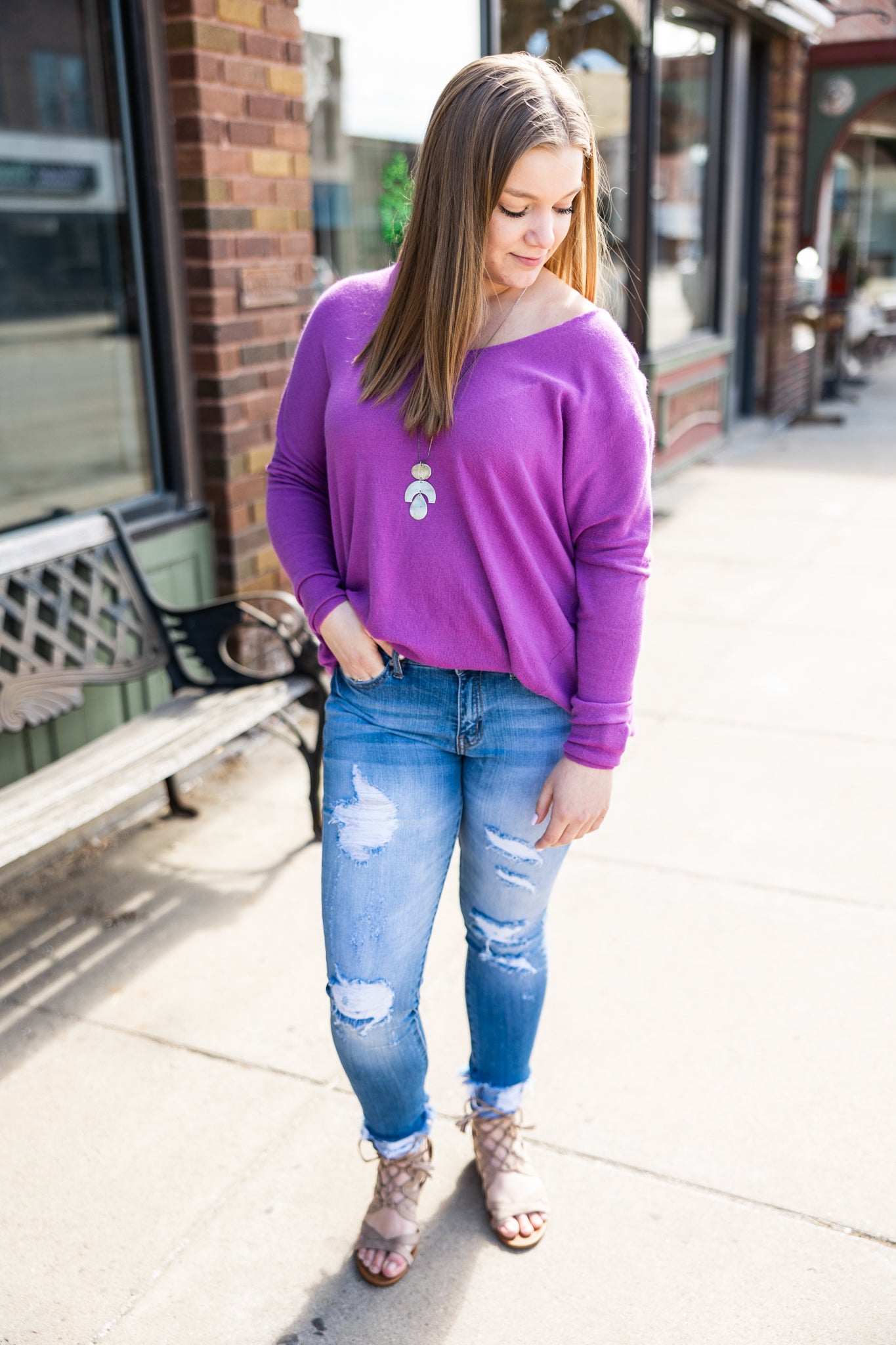 Lara Purple Top