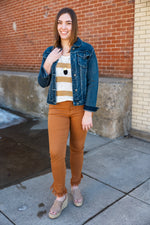 Load image into Gallery viewer, Brown &amp; Cream Knit Tank
