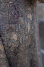 Load image into Gallery viewer, Olive &amp; Gold Long Jacket
