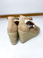 Load image into Gallery viewer, Jojo Nude Wedge Heel
