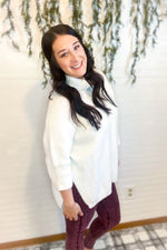 Load image into Gallery viewer, Home for the Holidays Sweater Side View
