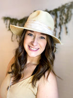 Load image into Gallery viewer, Peach/Ivory Fedora
