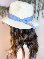 Load image into Gallery viewer, Blue-Tie Fedora
