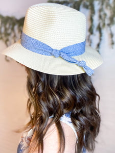 Blue-Tie Fedora