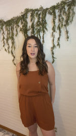 Load and play video in Gallery viewer, Terracotta Romper
