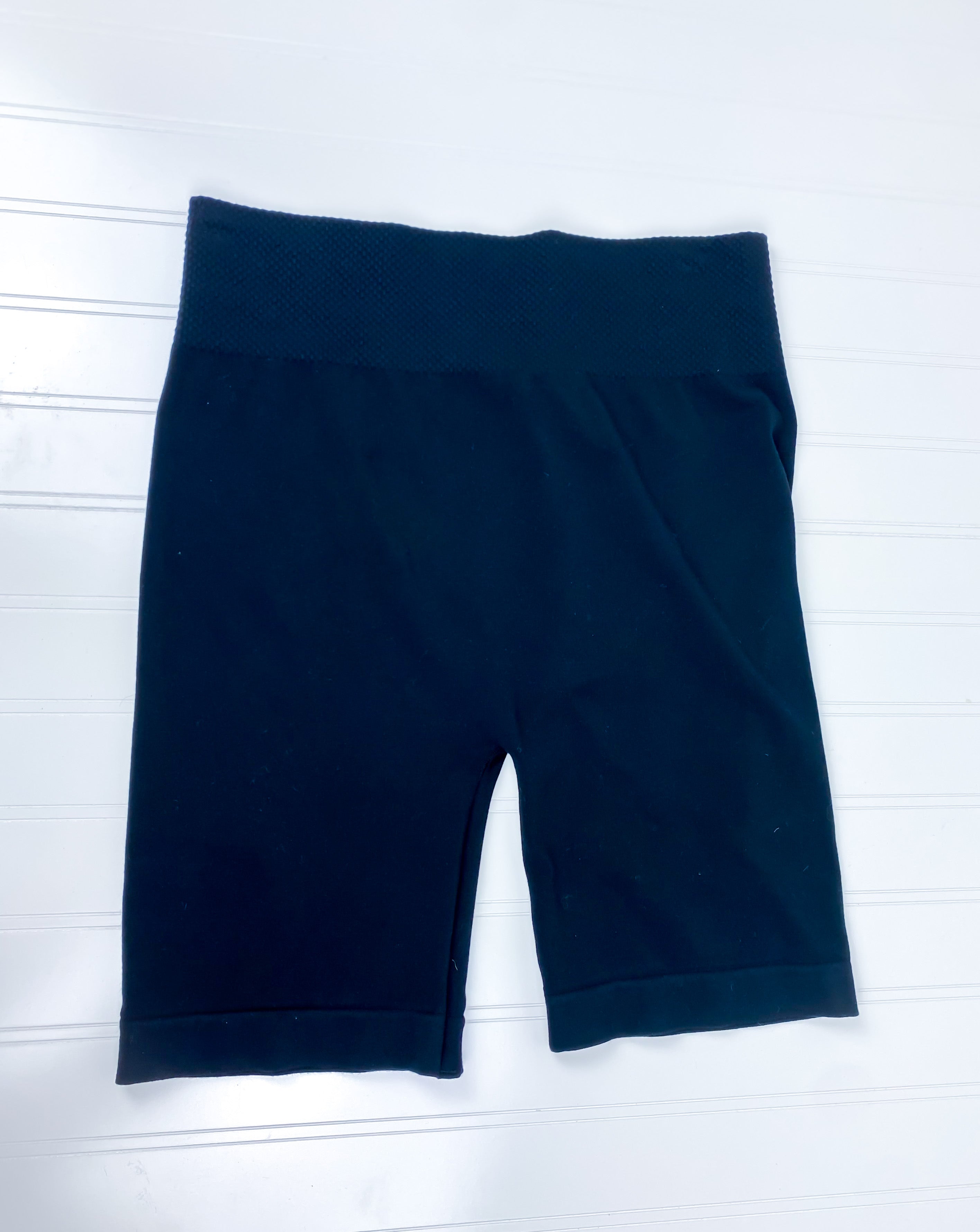 Pure Black Biker Shorts