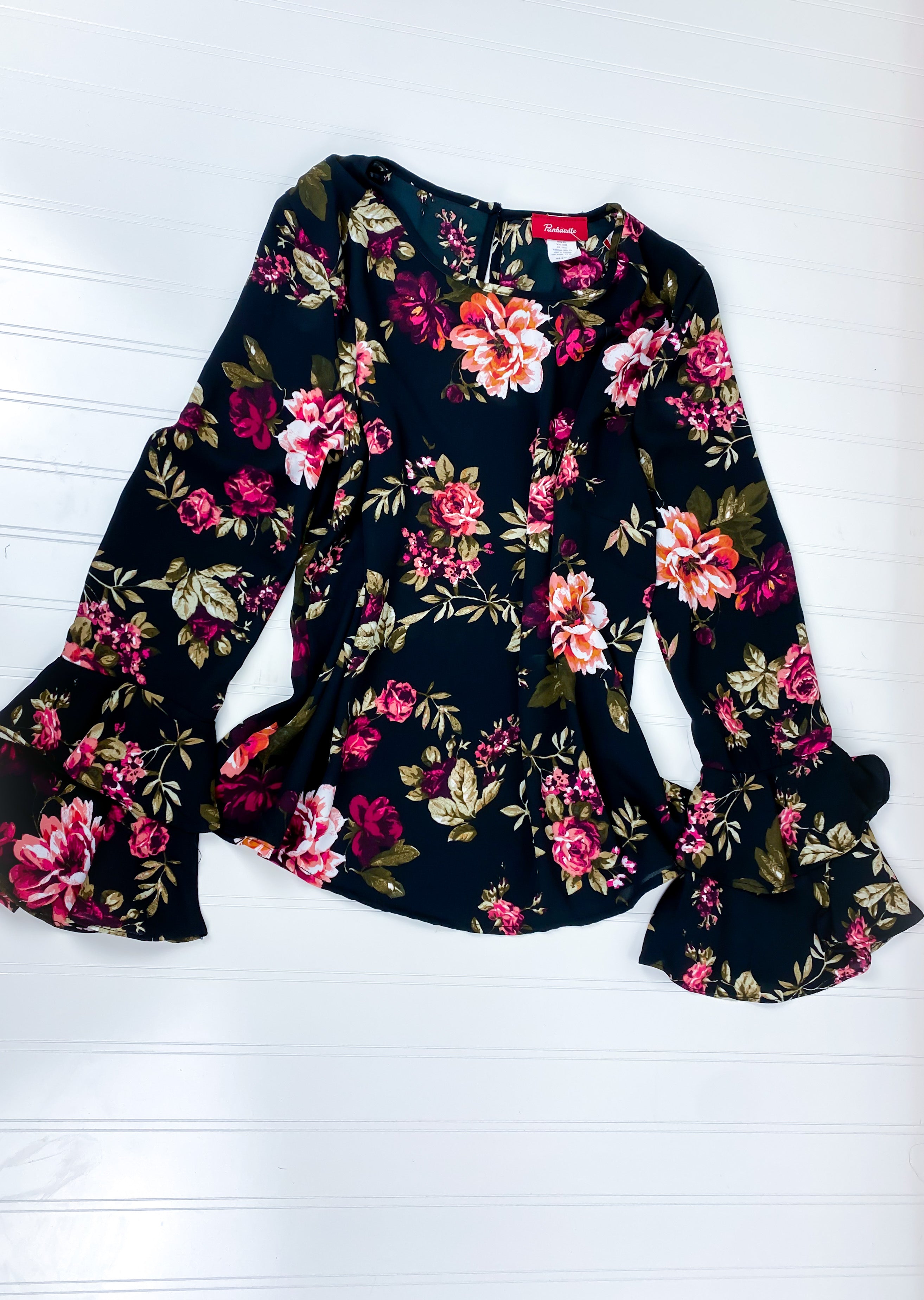 Henley Floral Top