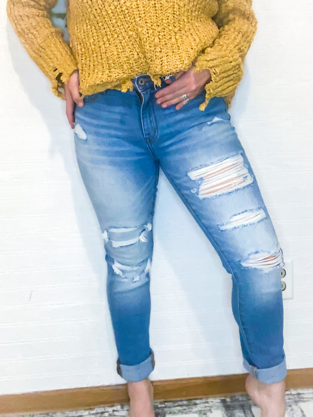 I Am Torn Kancan Jeans front view
