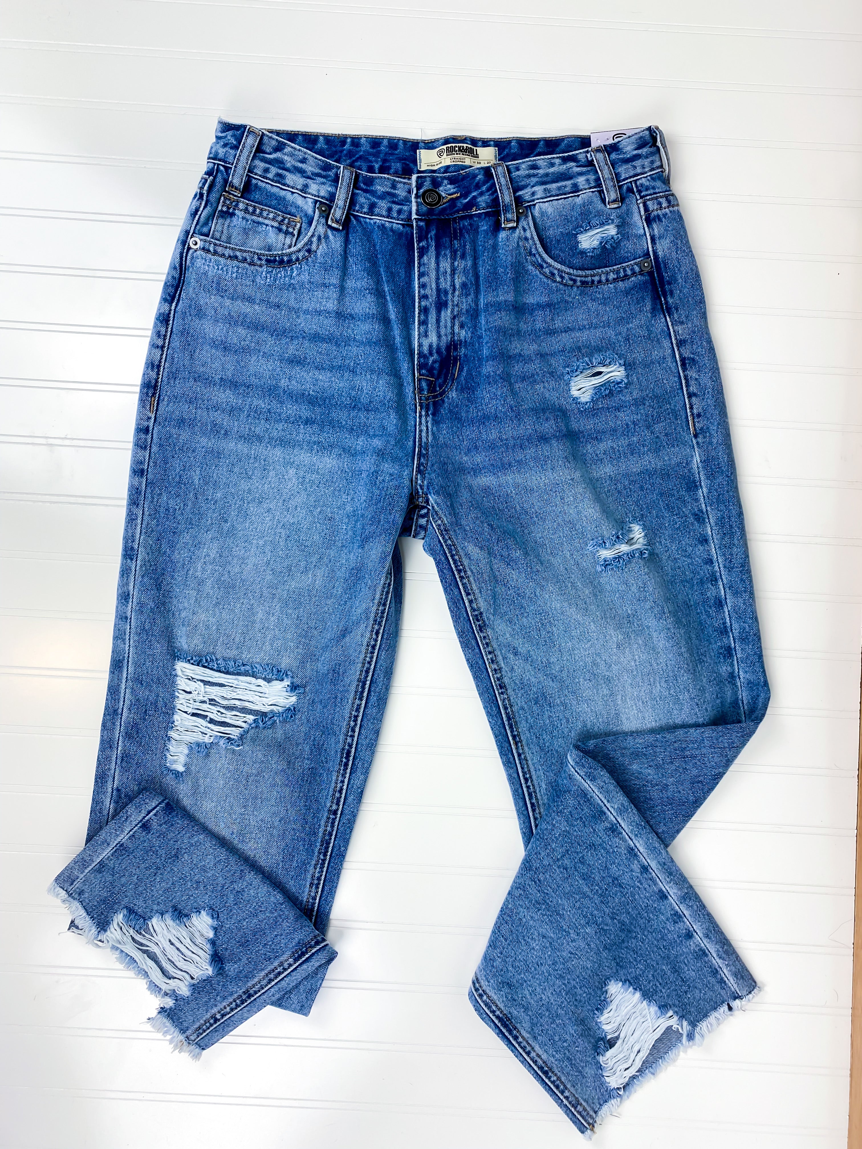R & R Denim Straight Leg Jeans